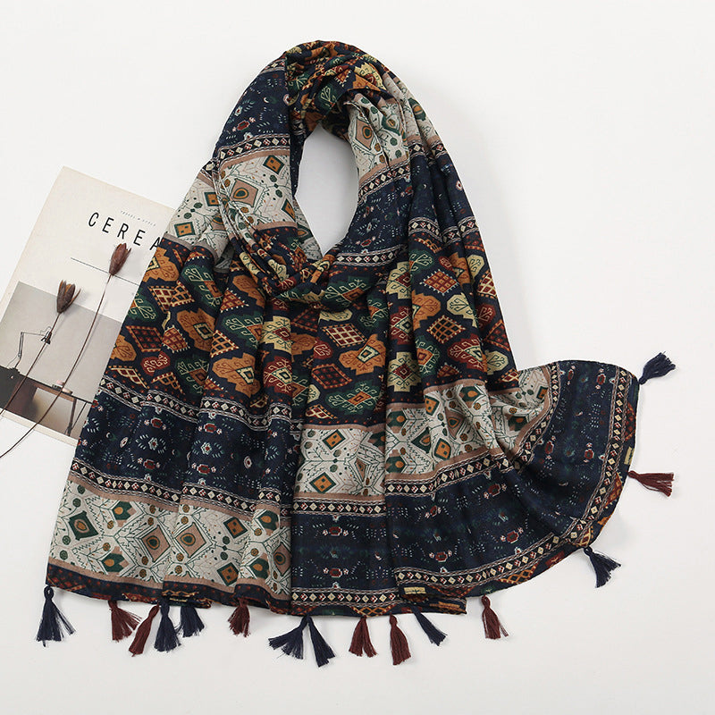 Opaline | Vintage Ethnic Print Scarf