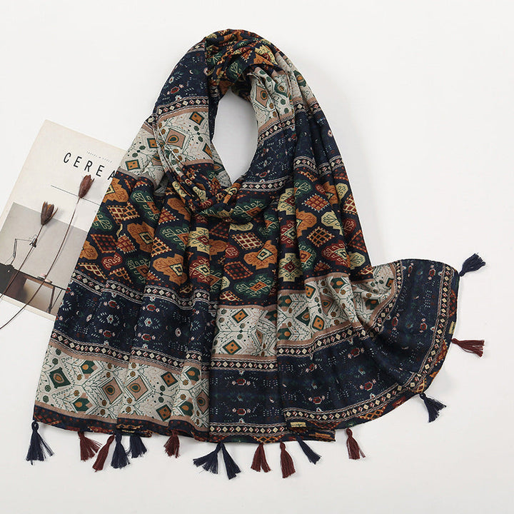 Opaline | Vintage Ethnic Print Scarf