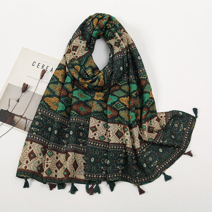Opaline | Vintage Ethnic Print Scarf