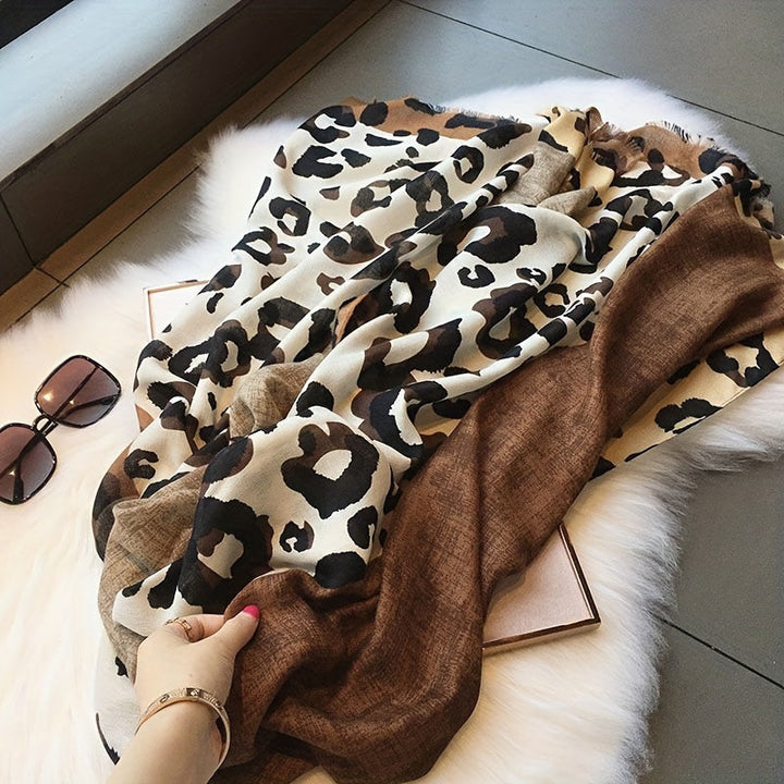 Briar | Casual Leopard Print Scarf