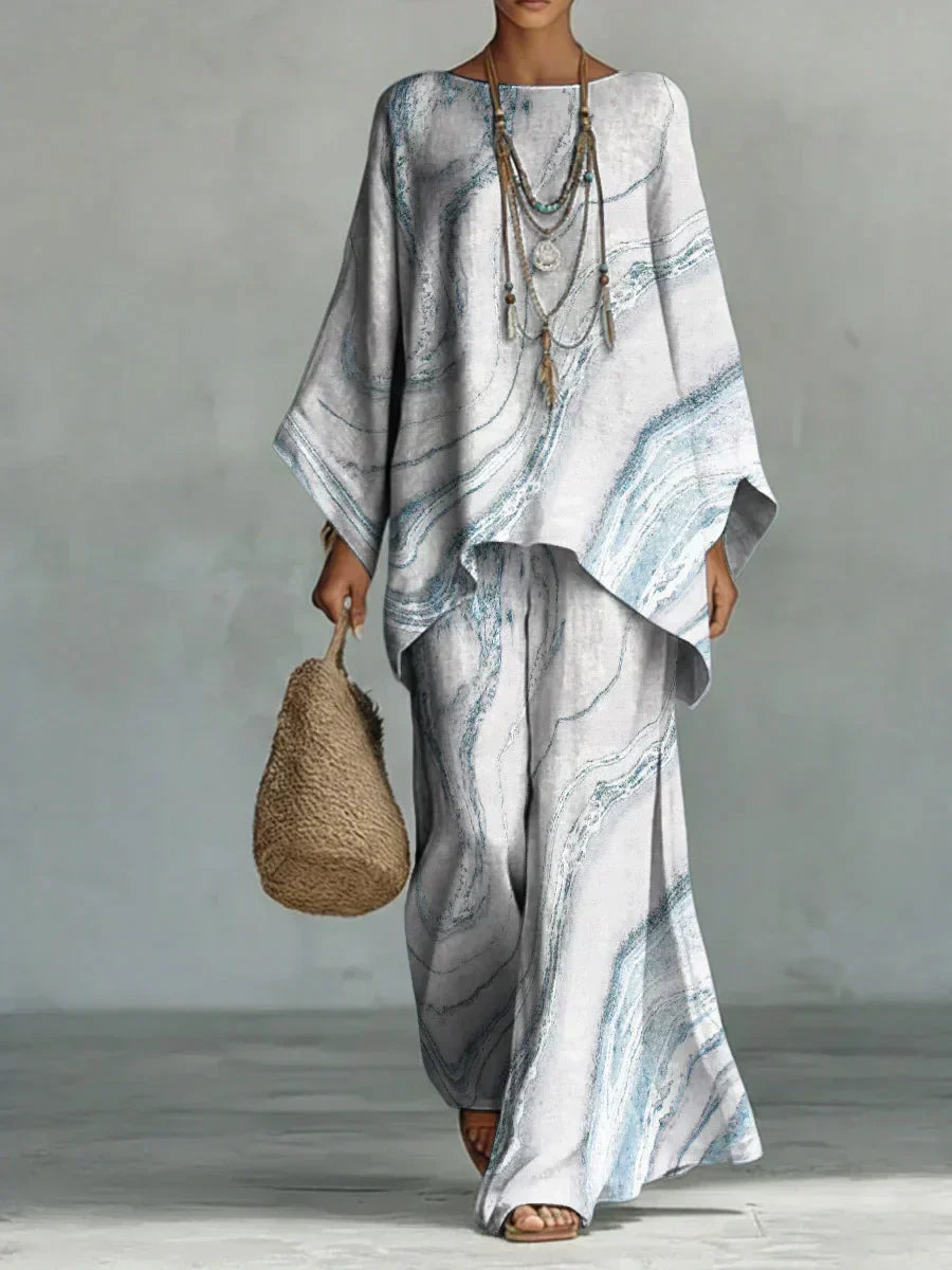 Eva | Printed Comfort Set with Timeless Elegance