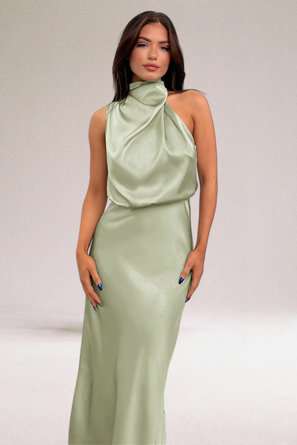 Satin Glamour Evening Dress