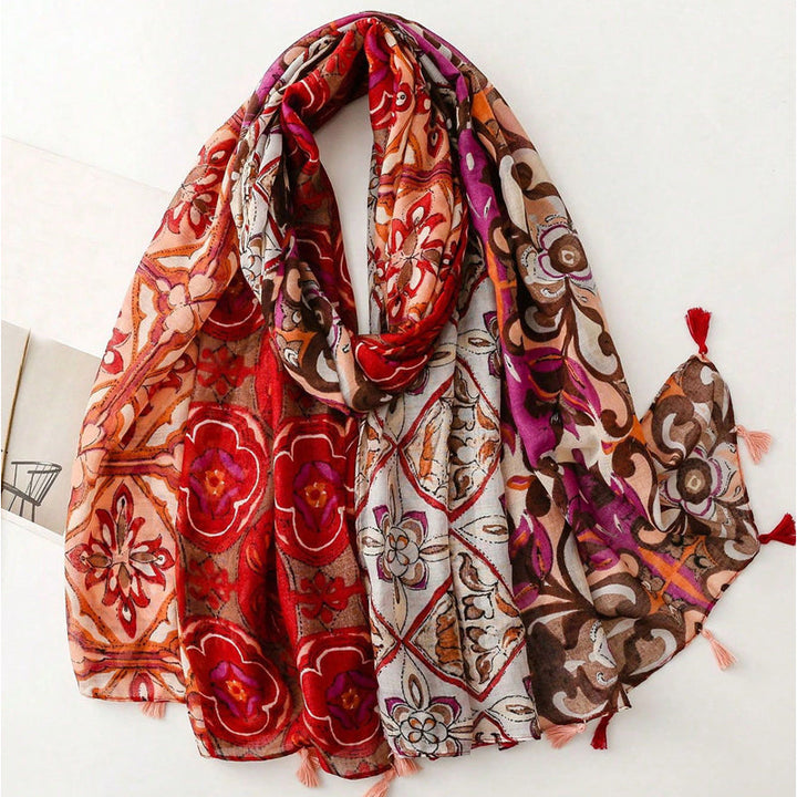Piper | Vintage Floral Print Scarf