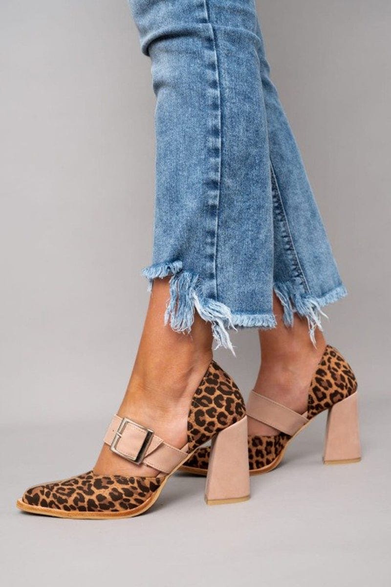 Ginevra | Bold Leopard Print Block Heels