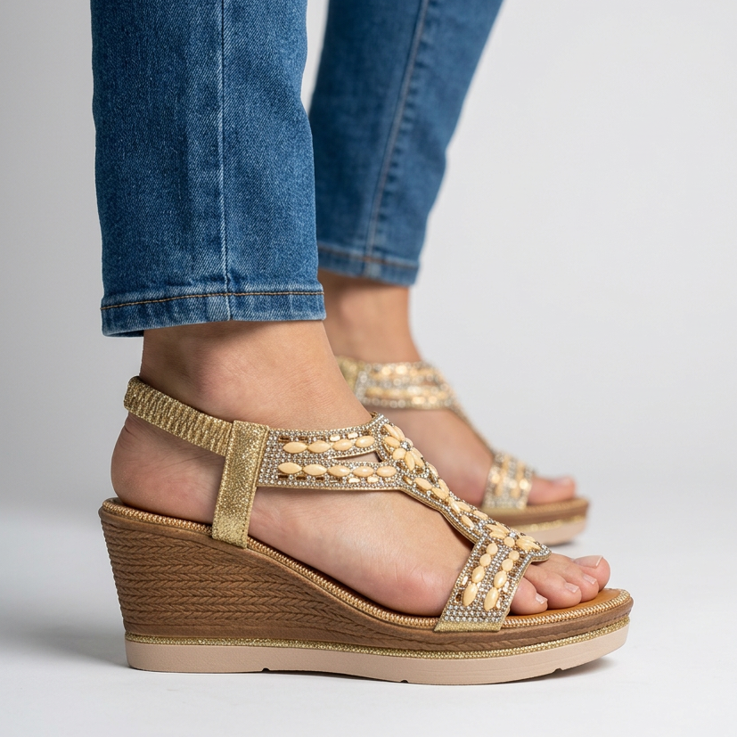 Eden - Comfortable wedge sandal for women