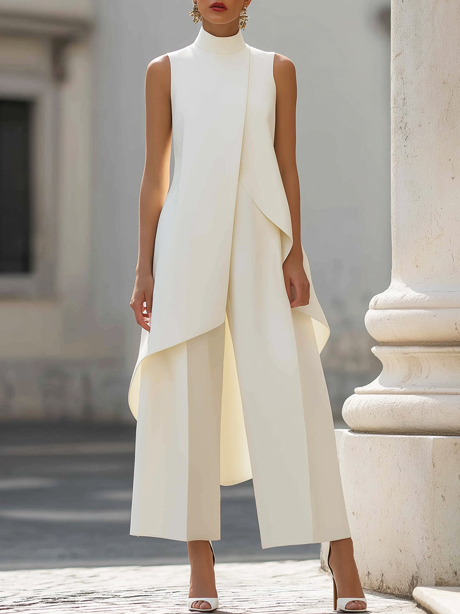 Martina | Elegant Drop Long Jumpsuit