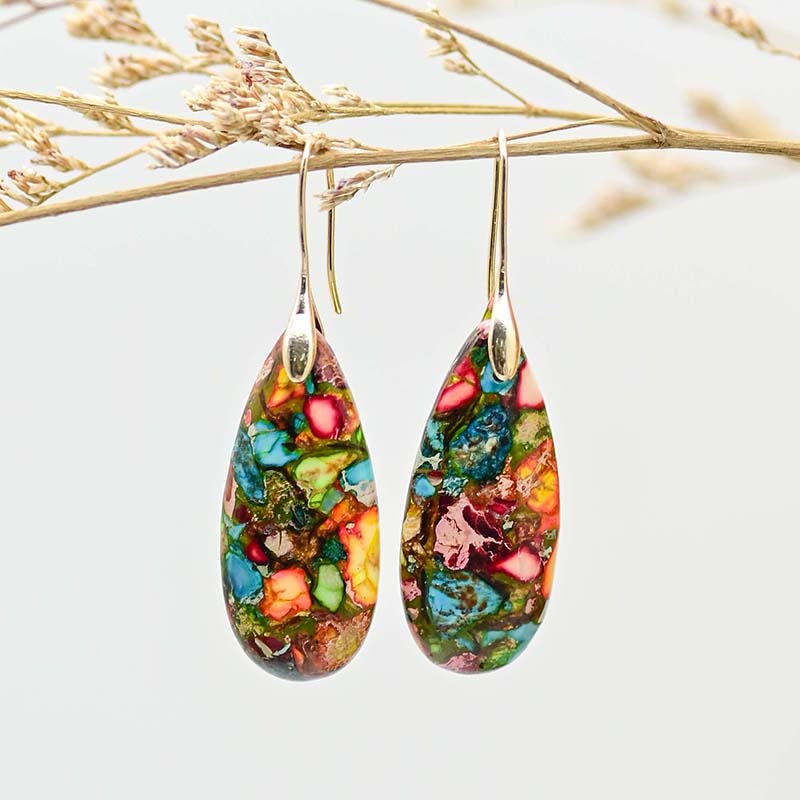 Maple | Decisive Jasper Earrings Gold-colored