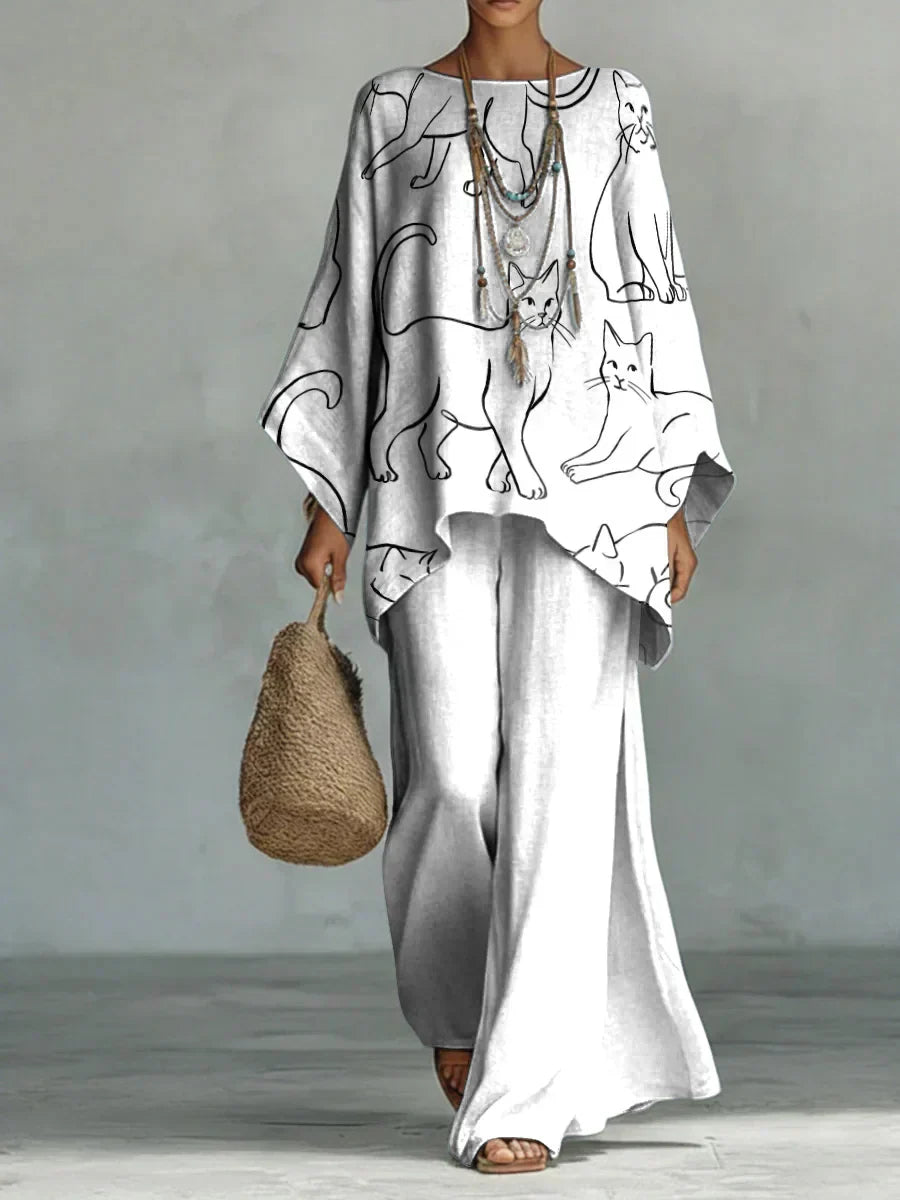 Lisa | Printed Comfort Set in Soft Fabric