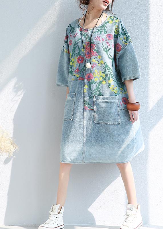 Floral Cotton Quilted Runway Dress