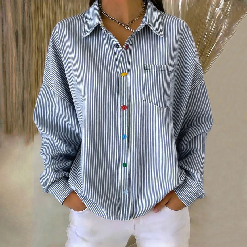 Posy striped blouse — Jarah Melbourne