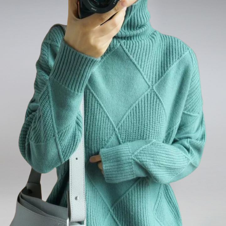 Ilse – Cashmere-Look Roll-Neck Jumper — Jarah Melbourne