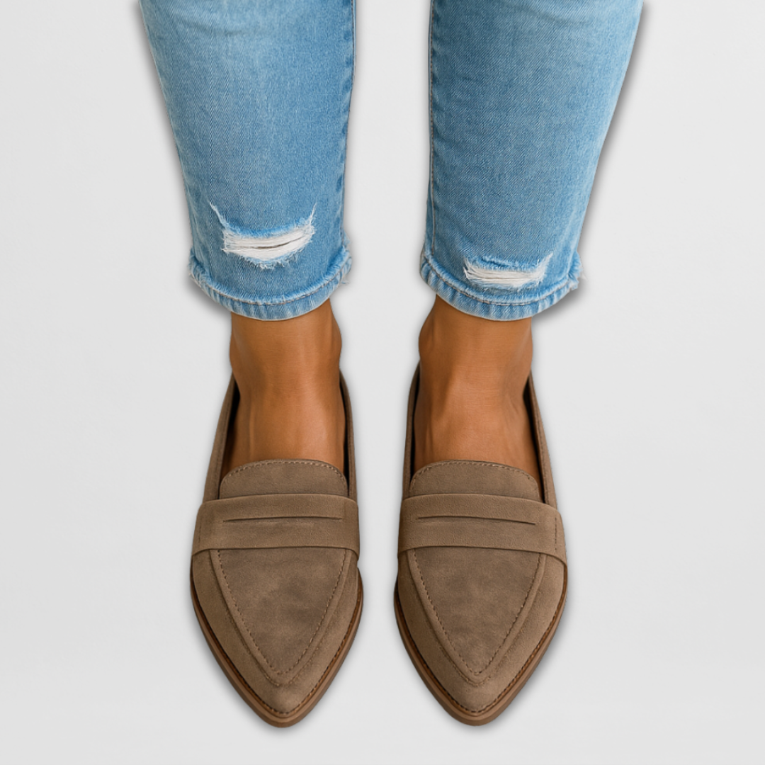 Nadia | Suede Loafers — Jarah Melbourne