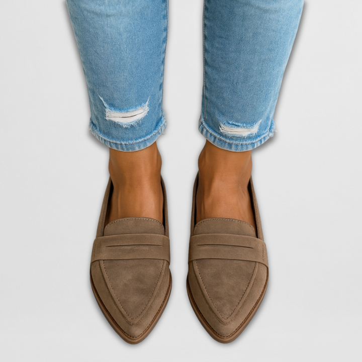 Nadia | Suede Loafers — Jarah Melbourne