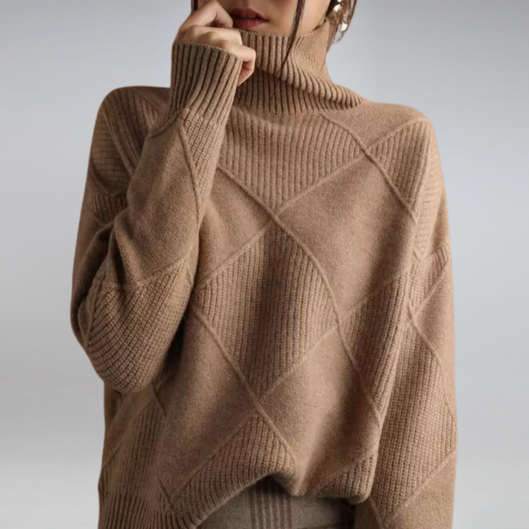 Ilse – Cashmere-Look Roll-Neck Jumper — Jarah Melbourne