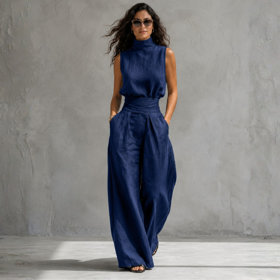 Maria | Elegant Wide Pants and Top Set