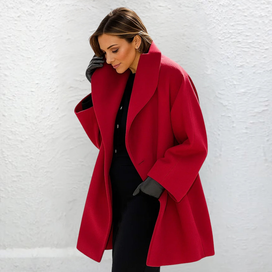 Anja – Long Wool-Blend Coat — Jarah Melbourne