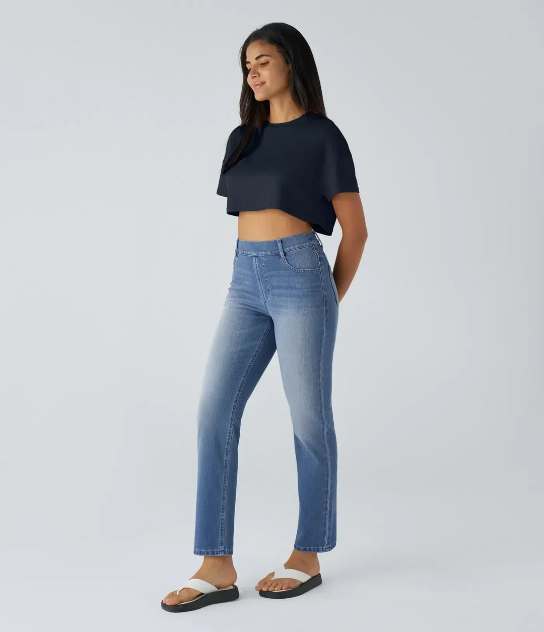 Naomi | High Waist Elastic Comfort Pants