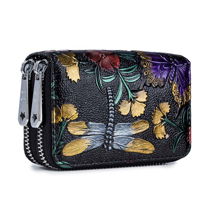 Rosie | Floral Leather Coin Purse — Jarah Melbourne