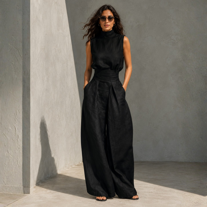 Maria | Elegant Wide Pants and Top Set