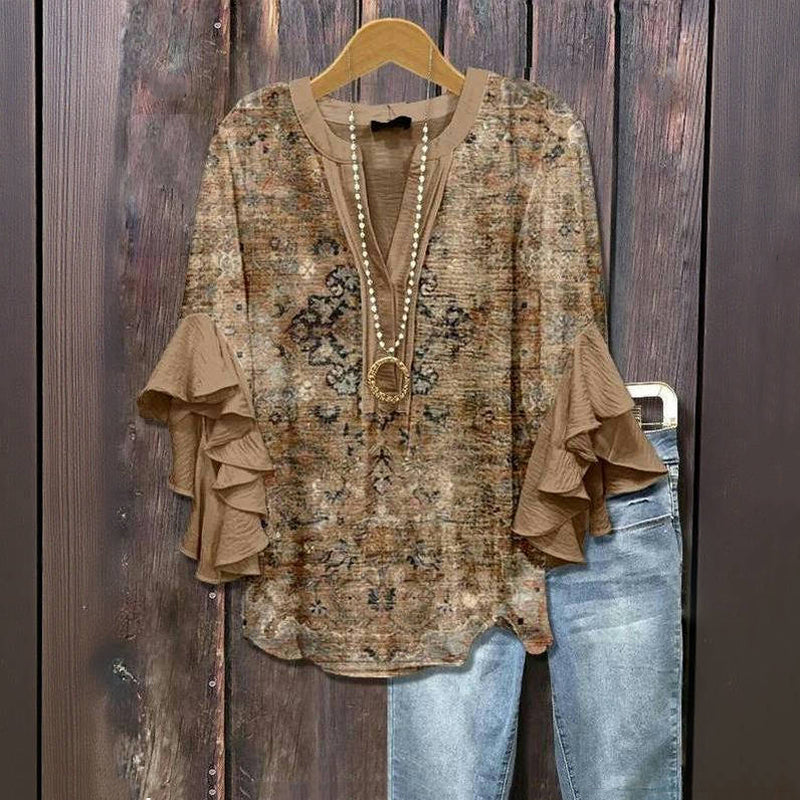 Olive | Casual Vintage Blouse