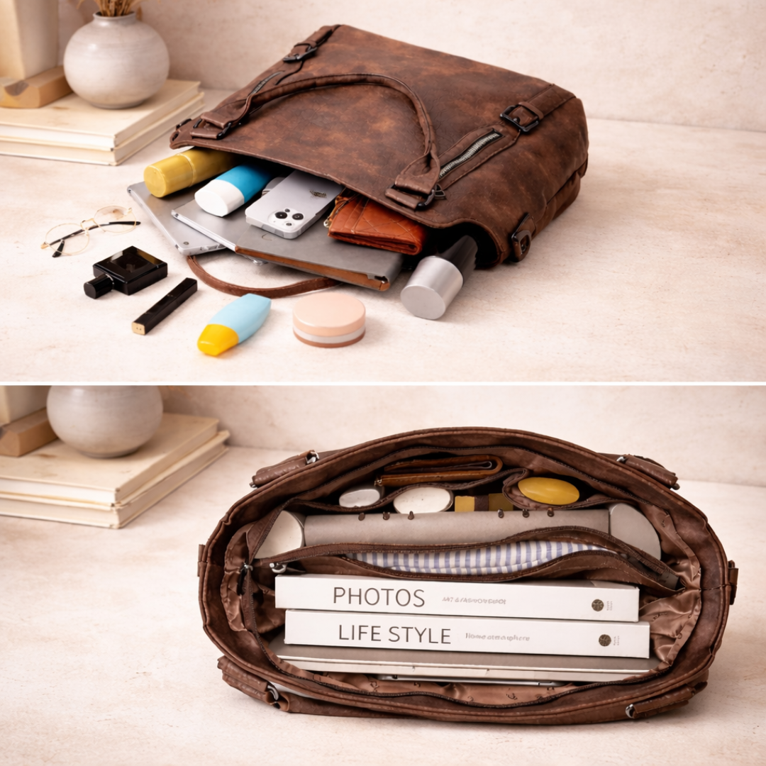 Adana | Structured Leather Shoulder Bag — Jarah Melbourne