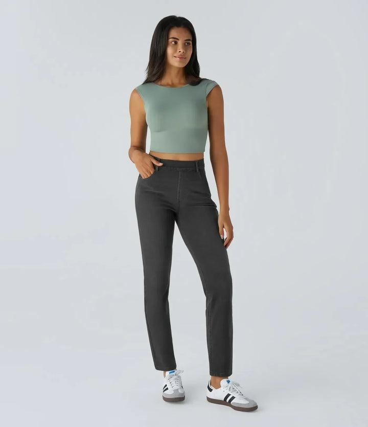 Naomi | High Waist Elastic Comfort Pants