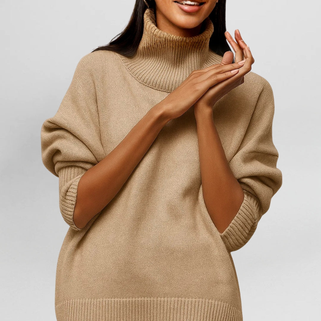 Stefanie – Roll-Neck Knit Jumper — Jarah Melbourne