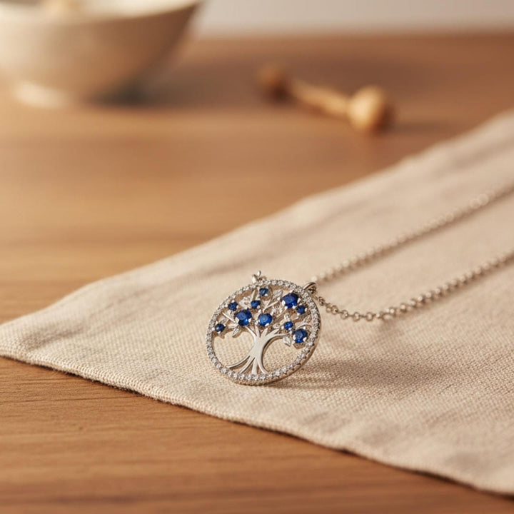 Violet | Tree of Life Sapphire Necklace