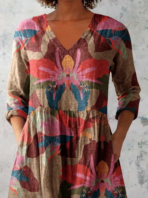 Harmony | Vintage Long V-Neck Shirt