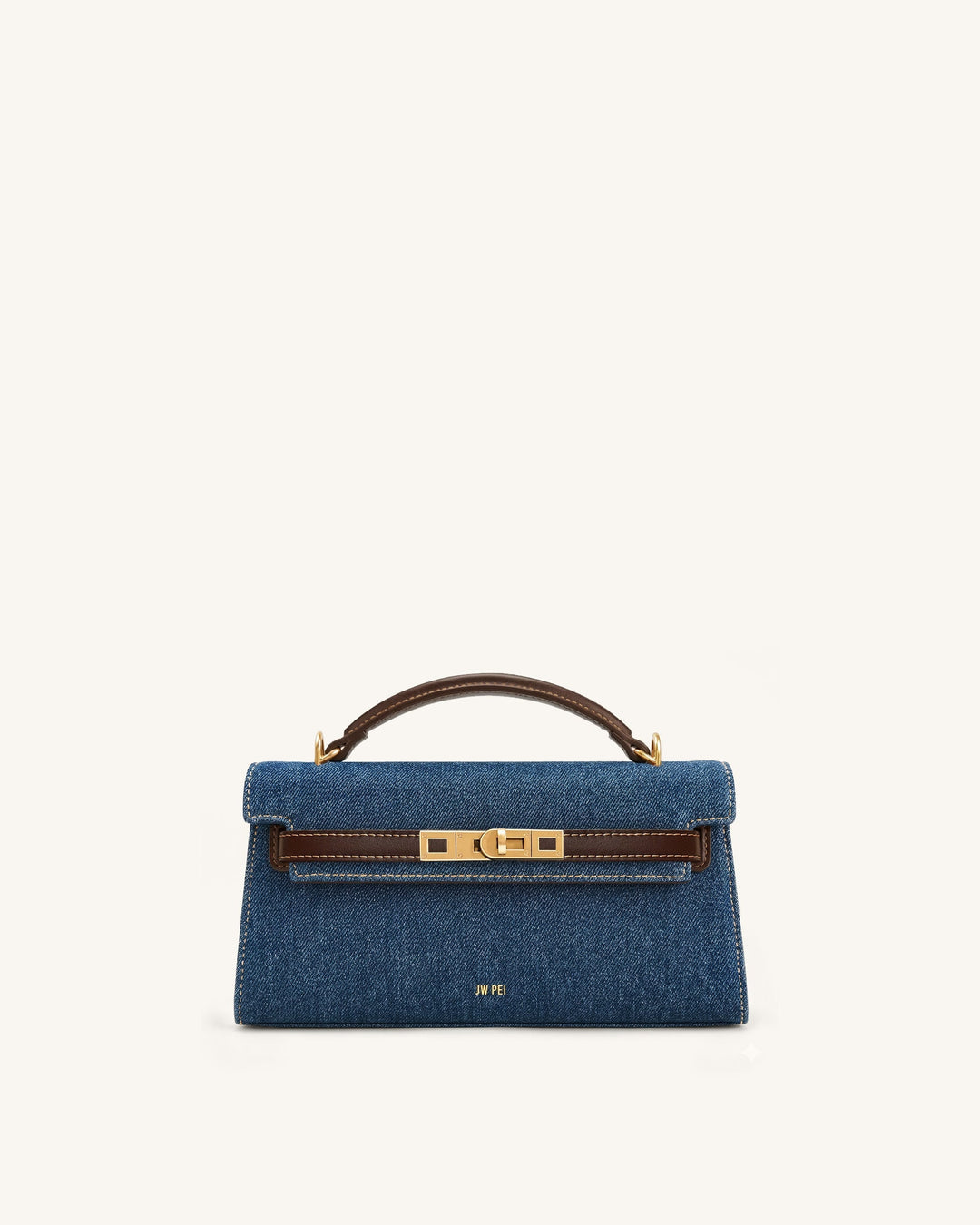 Noor | Blue Denim Top Handle Bag