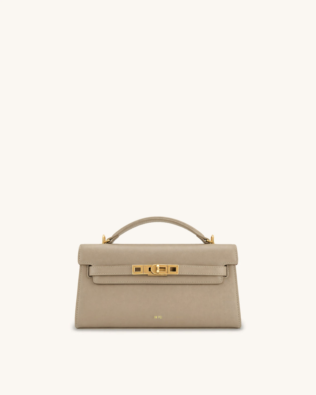 Noor | Taupe Brown Top Handle Bag