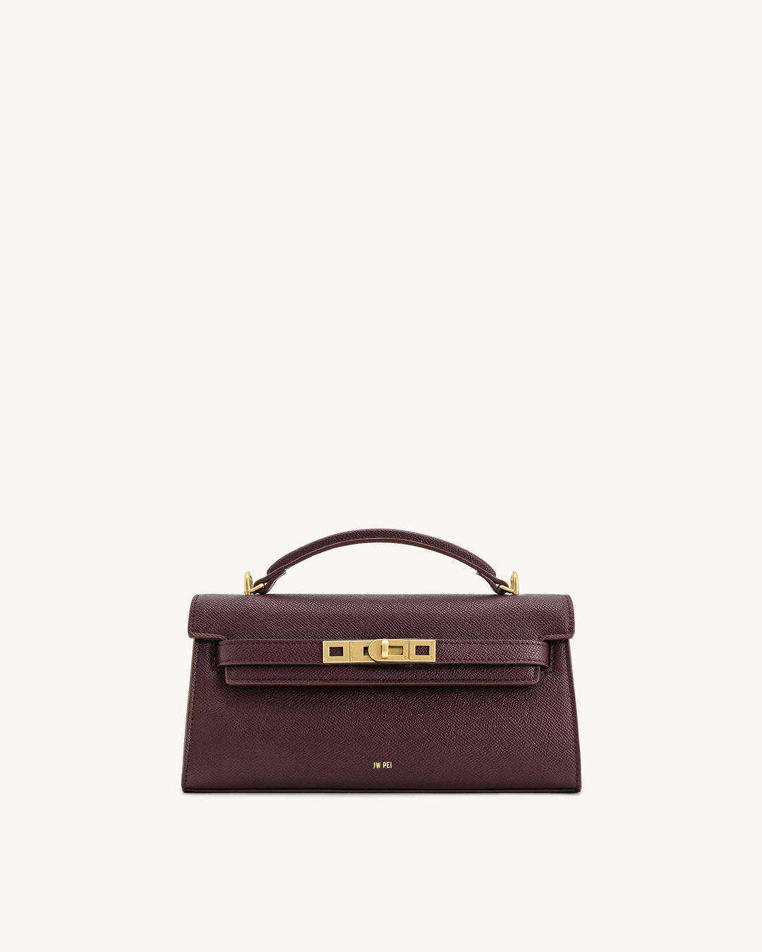 Noor | Deep Burgundy Top Handle Bag