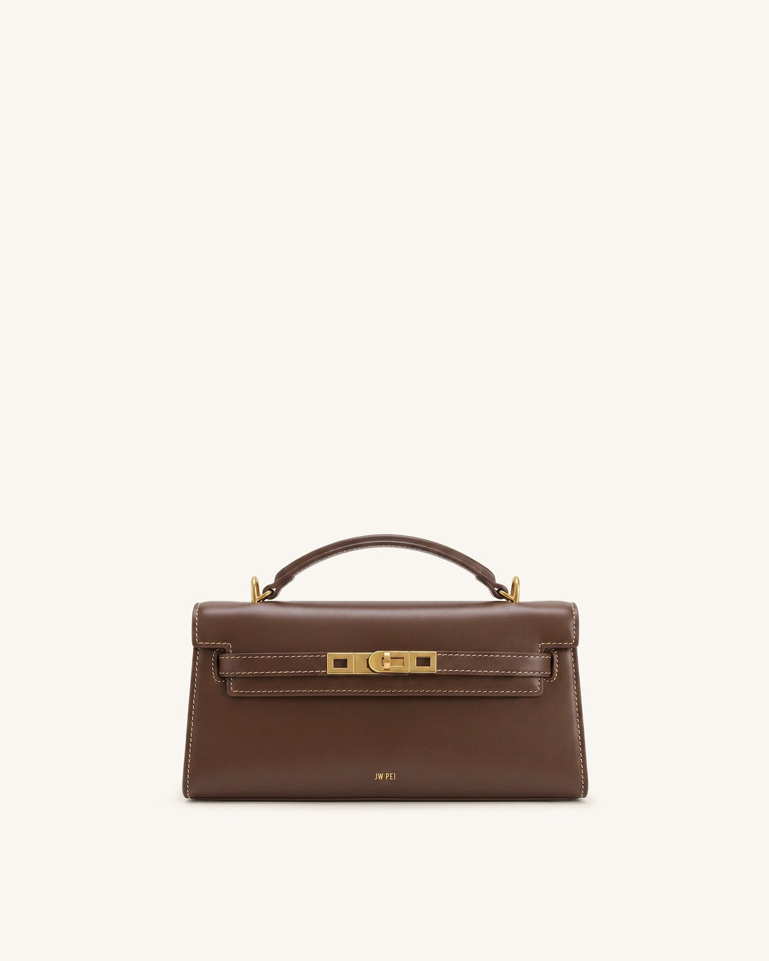 Noor | Amber Brown Top Handle Bag