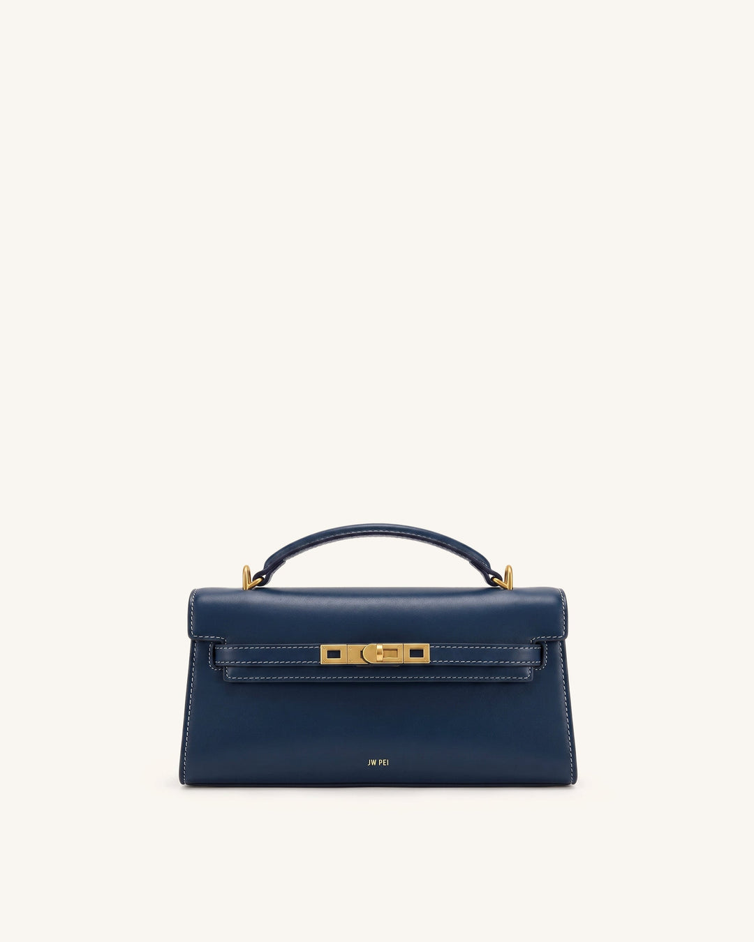 Noor | Navy Blue Top Handle Bag