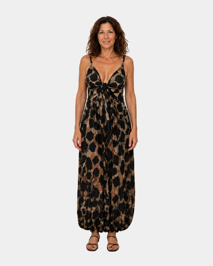 Marcella | Leopard Print Jumpsuit — Jarah Melbourne