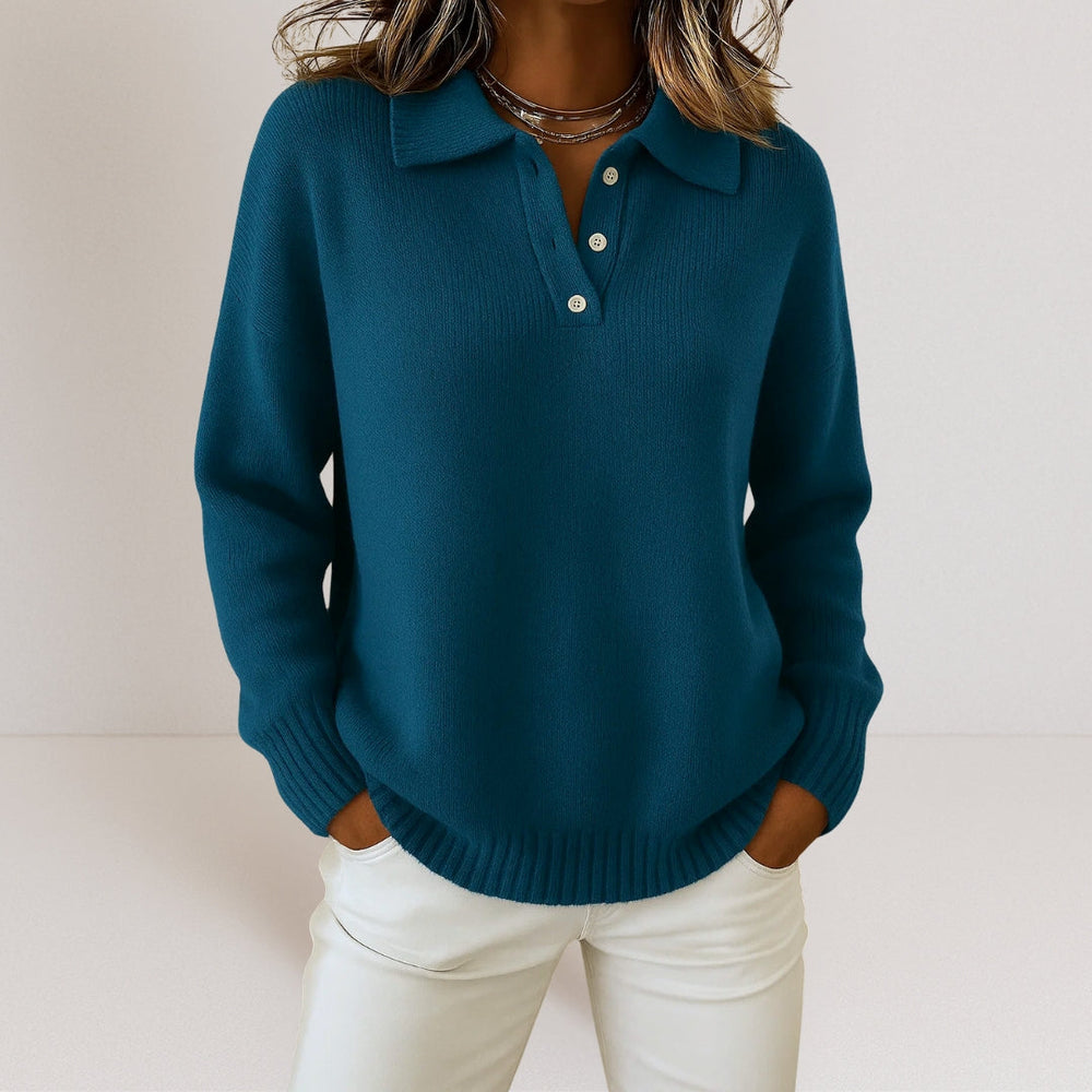 Olivia – Soft Collared Knit Jumper — Jarah Melbourne