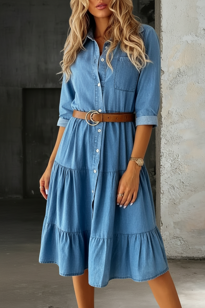 Barbara | Casual and Elegant Denim Dress — Jarah Melbourne