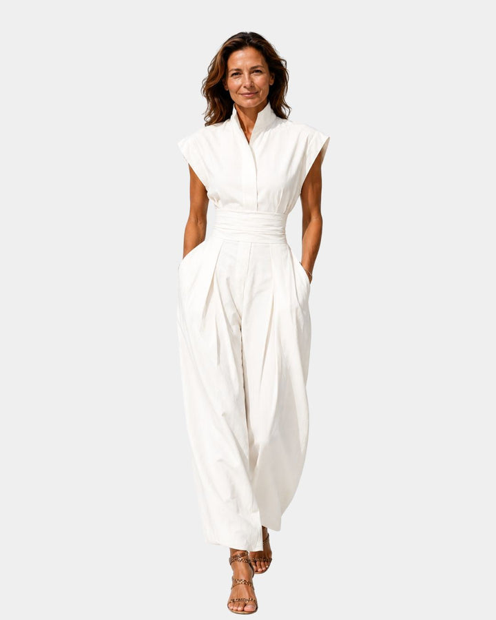 Georgie | High-Neck Jumpsuit — Jarah Melbourne