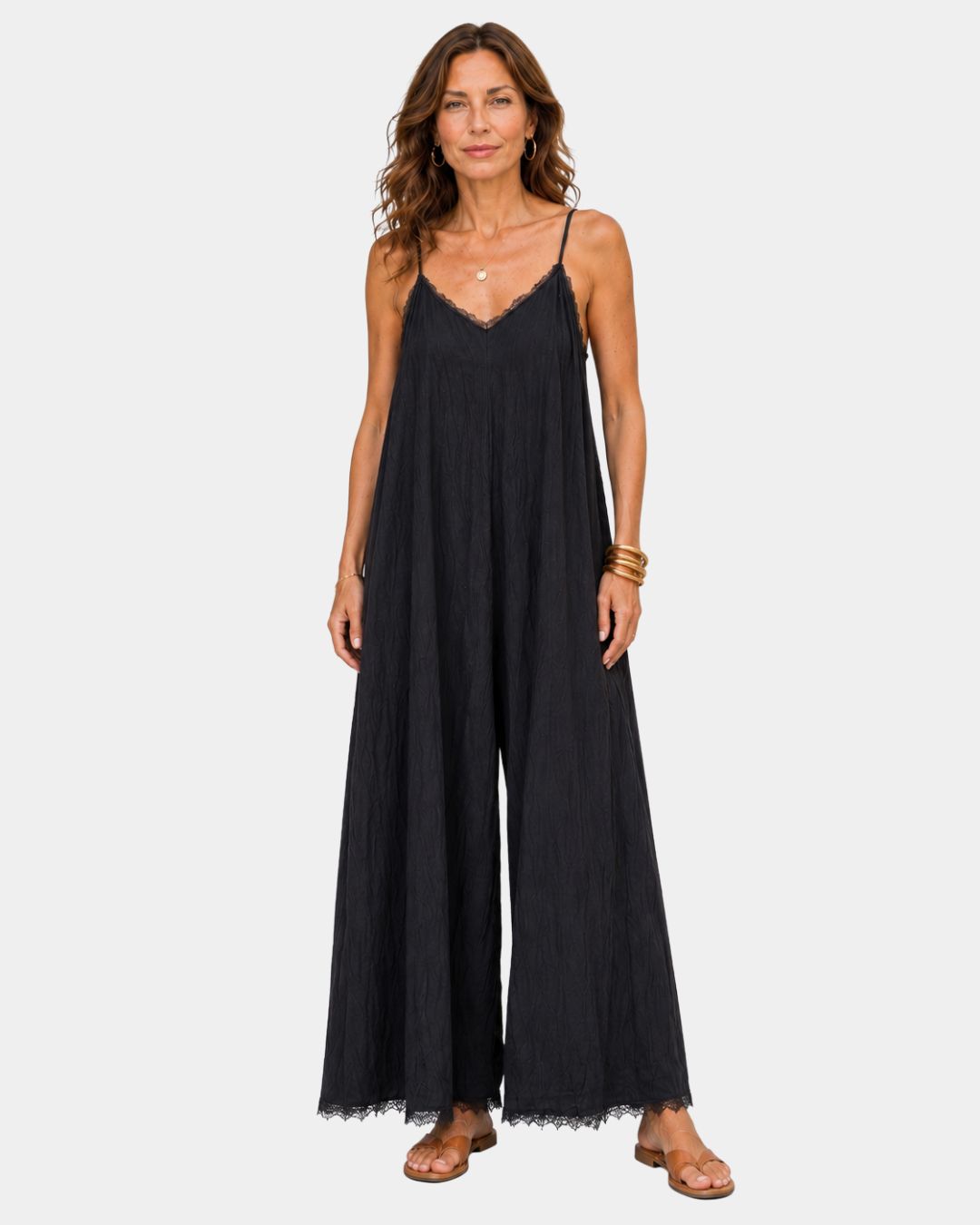 Orla | Lace-Trim Jumpsuit — Jarah Melbourne