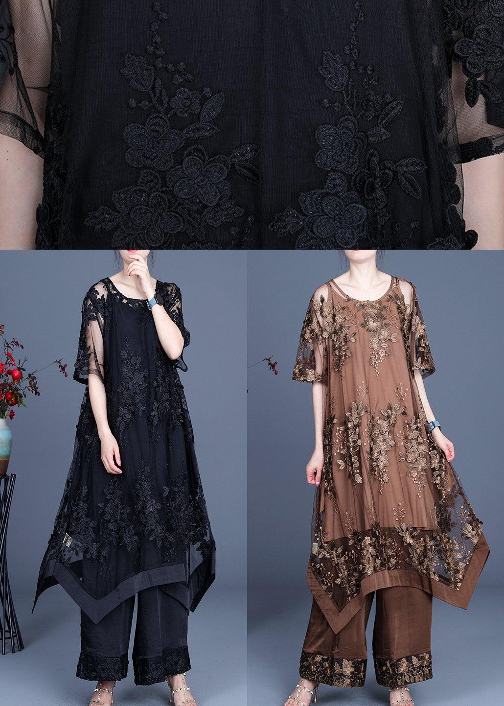 Summer Irregular Three-Piece Wide Leg Set