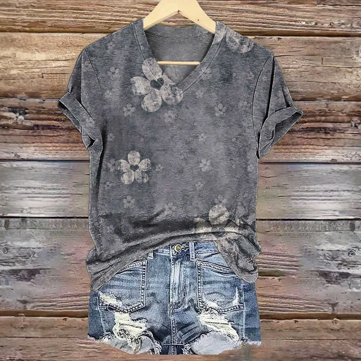 Aspen | Vintage T-Shirt with Floral Print