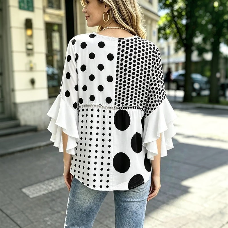 Vintage Blouse with Dots