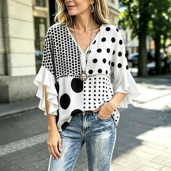 Vintage Blouse with Dots