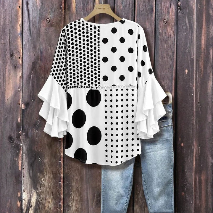Vintage Blouse with Dots
