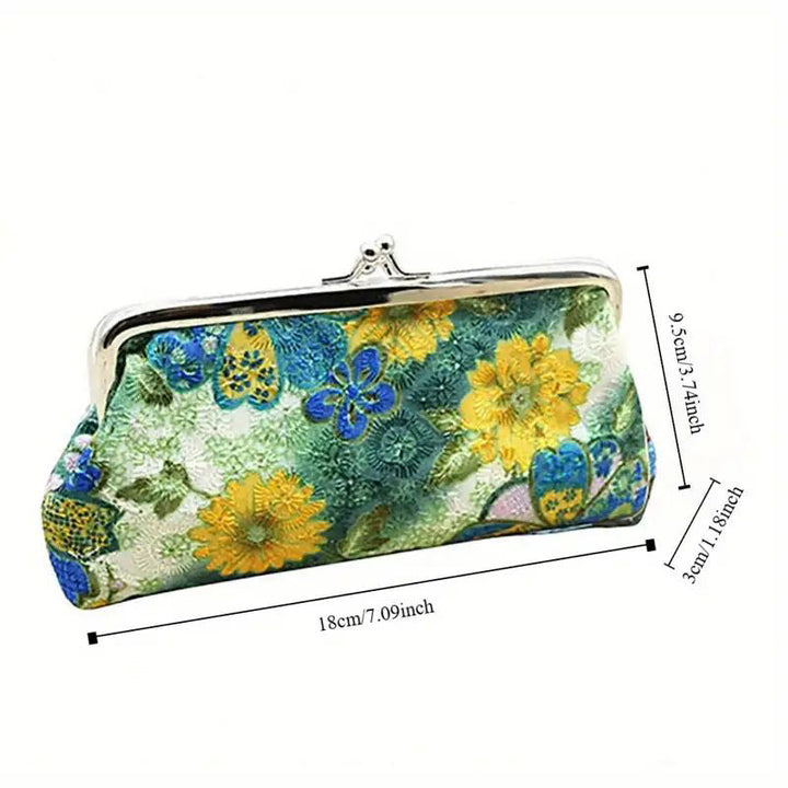 Marnie | Long Floral Clasp Purse — Jarah Melbourne
