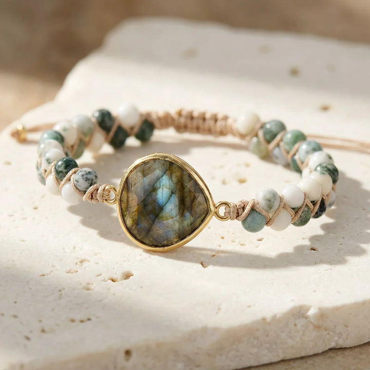 Luna | Woven Labradorite Bracelet
