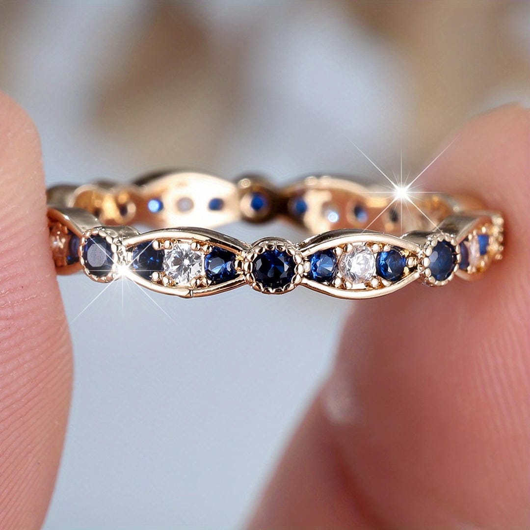 Marigold | Sapphire Midnight Constellation Band Ring