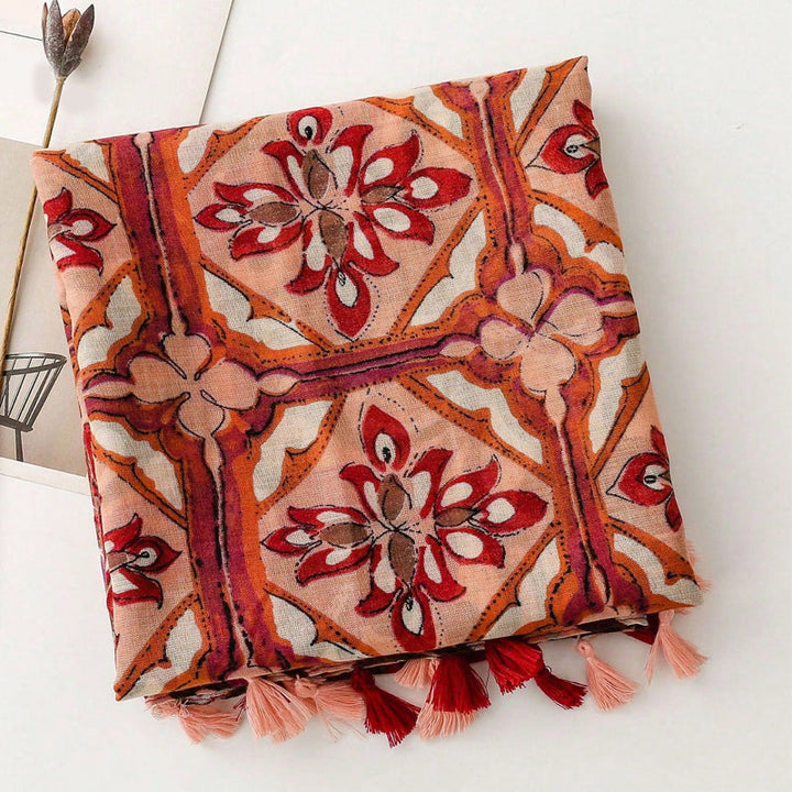 Piper | Vintage Floral Print Scarf