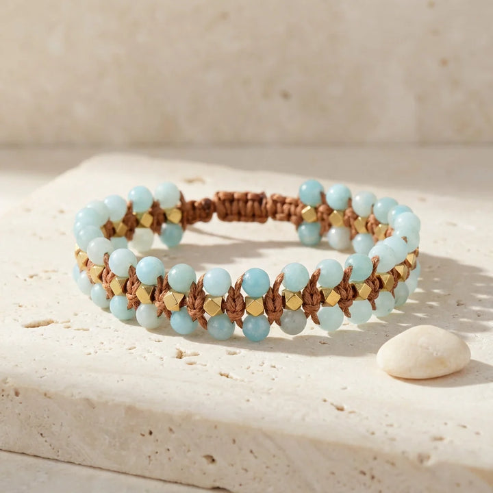 Willow | Woven Amazonite Bracelet
