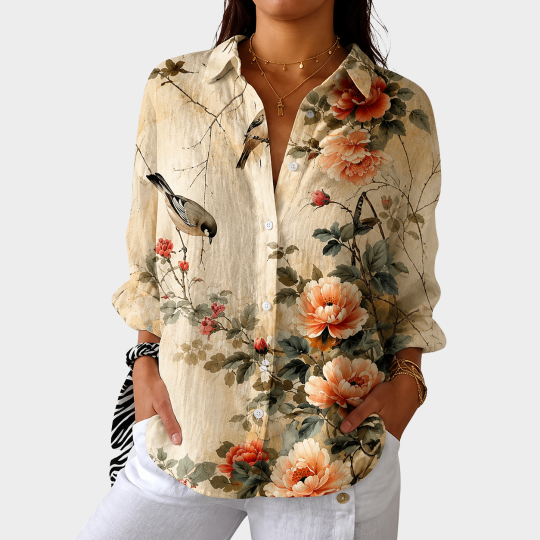 Romy colourful print blouse — Jarah Melbourne